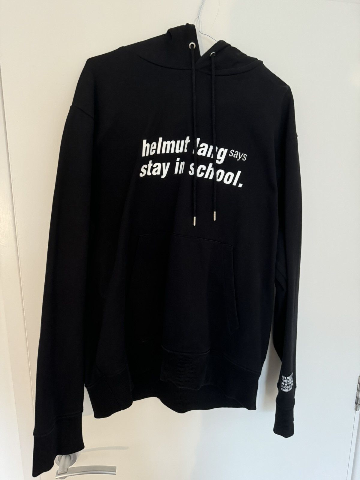 Helmut Lang Helmut Lang 'Stay in School' Hoodie Size US L / EU 52-54 / 3 - 1 Thumbnail