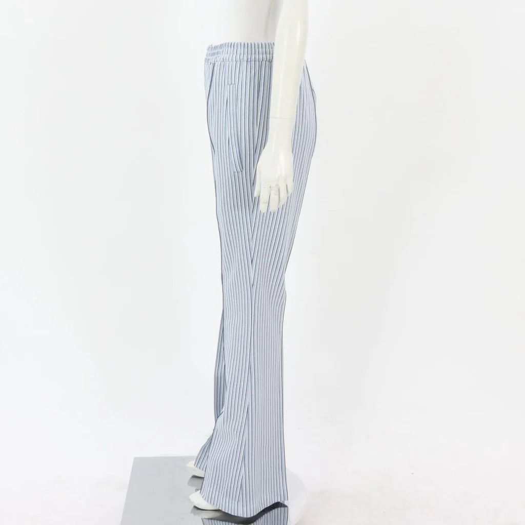 oc11z0525 Striped Poplin Pants in White/Blue