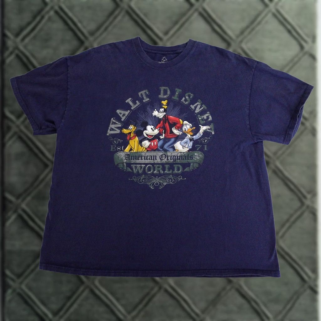 Disney Walt Disney World Tshirt Adult 2XL Hanes American Originals Mickey Goofy Donald Size US XXL / EU 58 / 5 - 1 Thumbnail