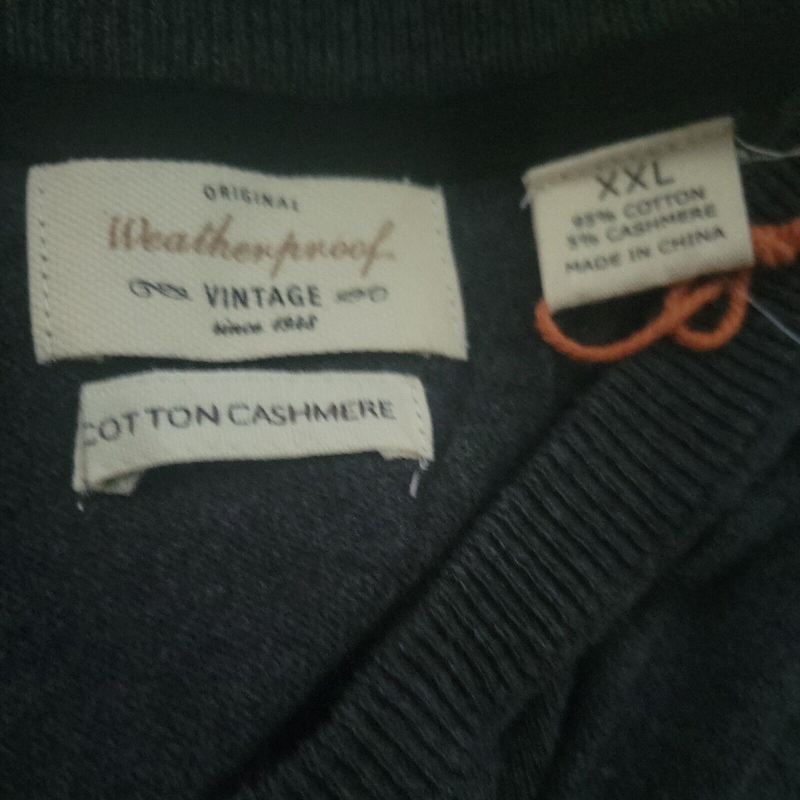 Weatherproof Weatherproof Cotton Cashmere V-neck Sweater Men's. Size XXL. Size US XXL / EU 58 / 5 - 6 Thumbnail