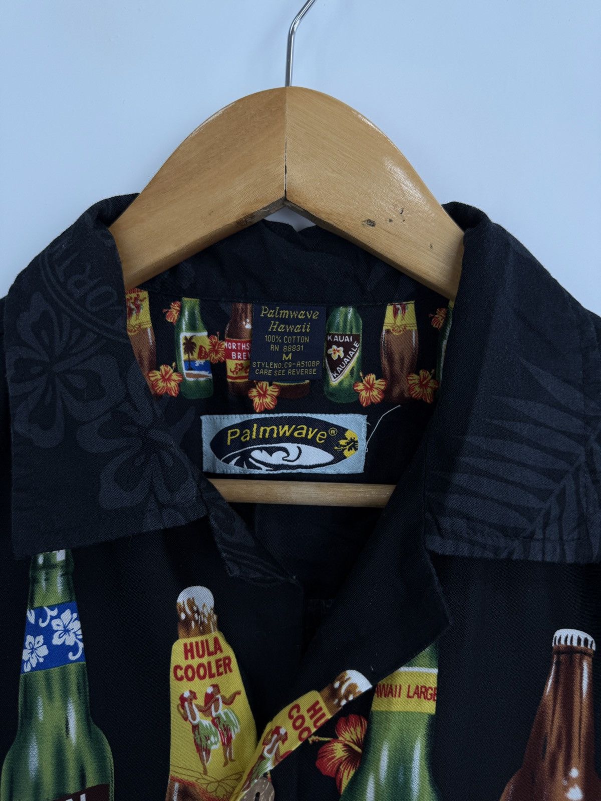 Japanese Brand Vintage 90s Palmwave Beer shirt rare retro Y2K hype Size US M / EU 48-50 / 2 - 5 Thumbnail