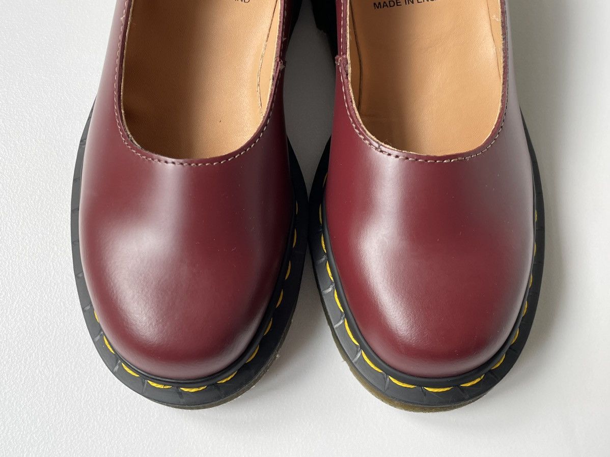 Comme des Garcons × Dr. Martens Cherry Red Leather ‘Mie Pump’ Shoes Size US 6 / IT 36 - 8 Thumbnail