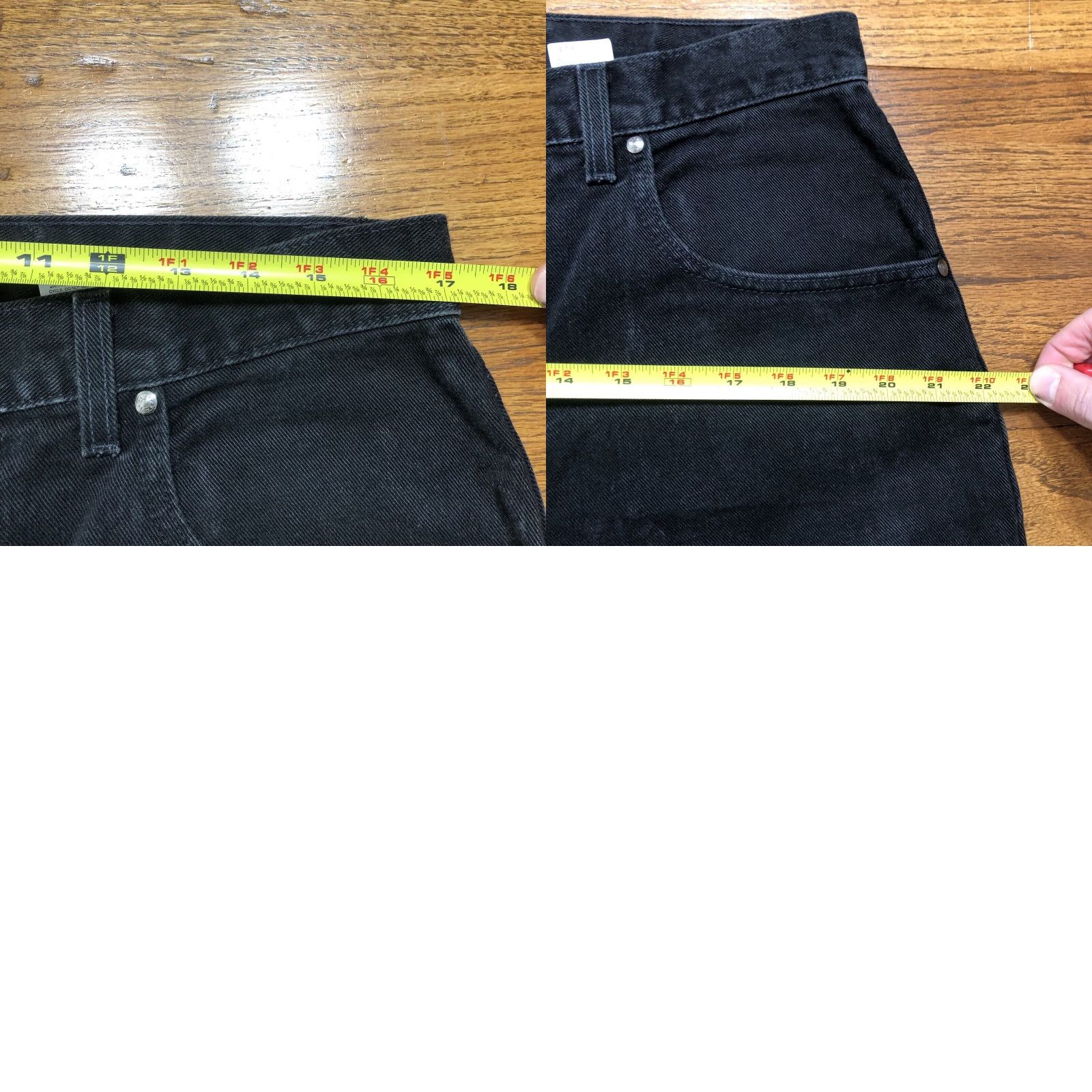 Levi's VINTAGE Levi's 545 Jeans Loose Fit Tapered Black 34x29 Mens Regular 34 Denim 100% Cotton Jeans Grunge 80s 90s USA American Classic Logo Belt Loops Zip Size US 34 / EU 50 - 9 Thumbnail
