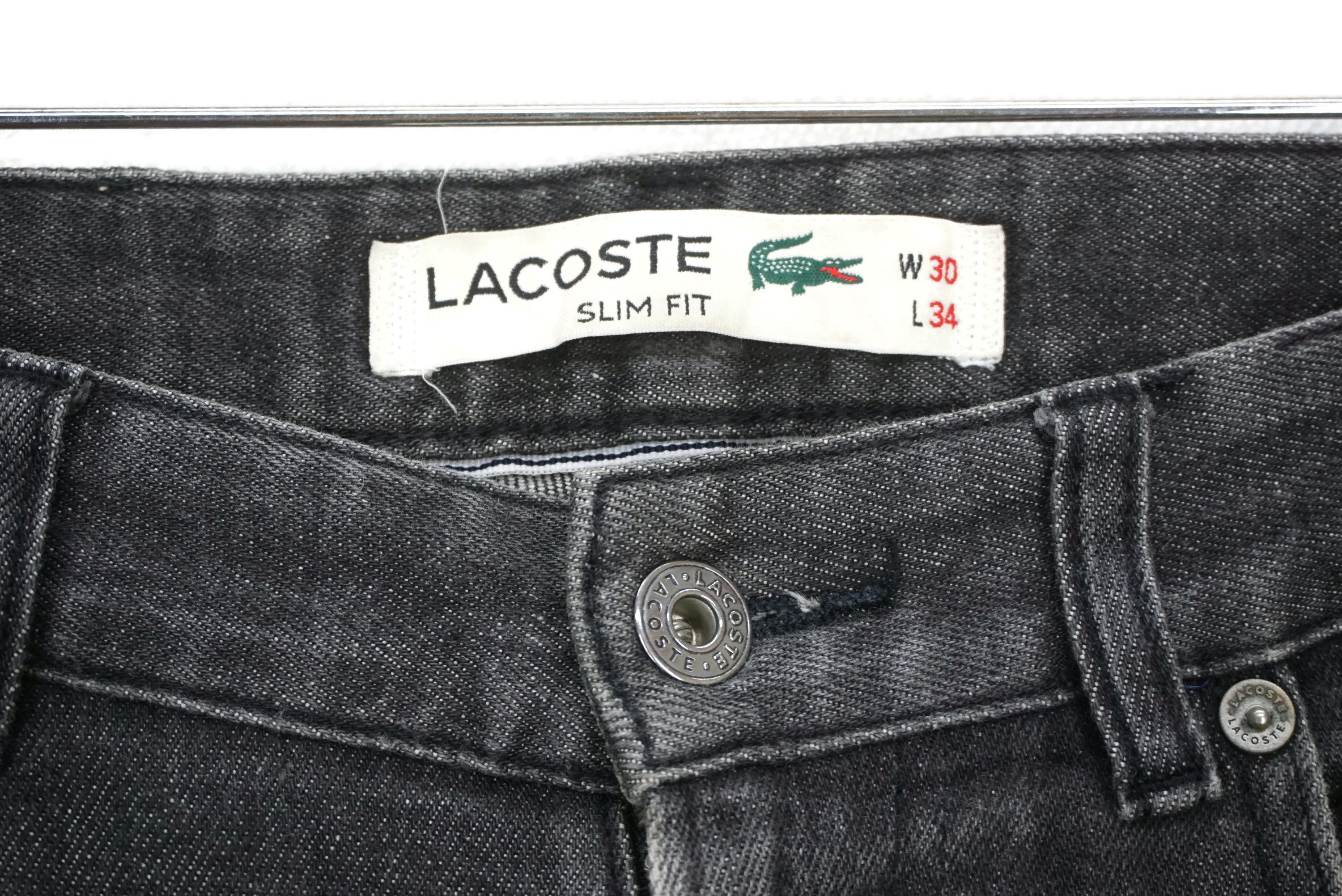 Lacoste Slim Fit Jeans Size 30 fit W31xL33 Lacoste Distressed Denim Size US 30 / EU 46 - 5 Thumbnail
