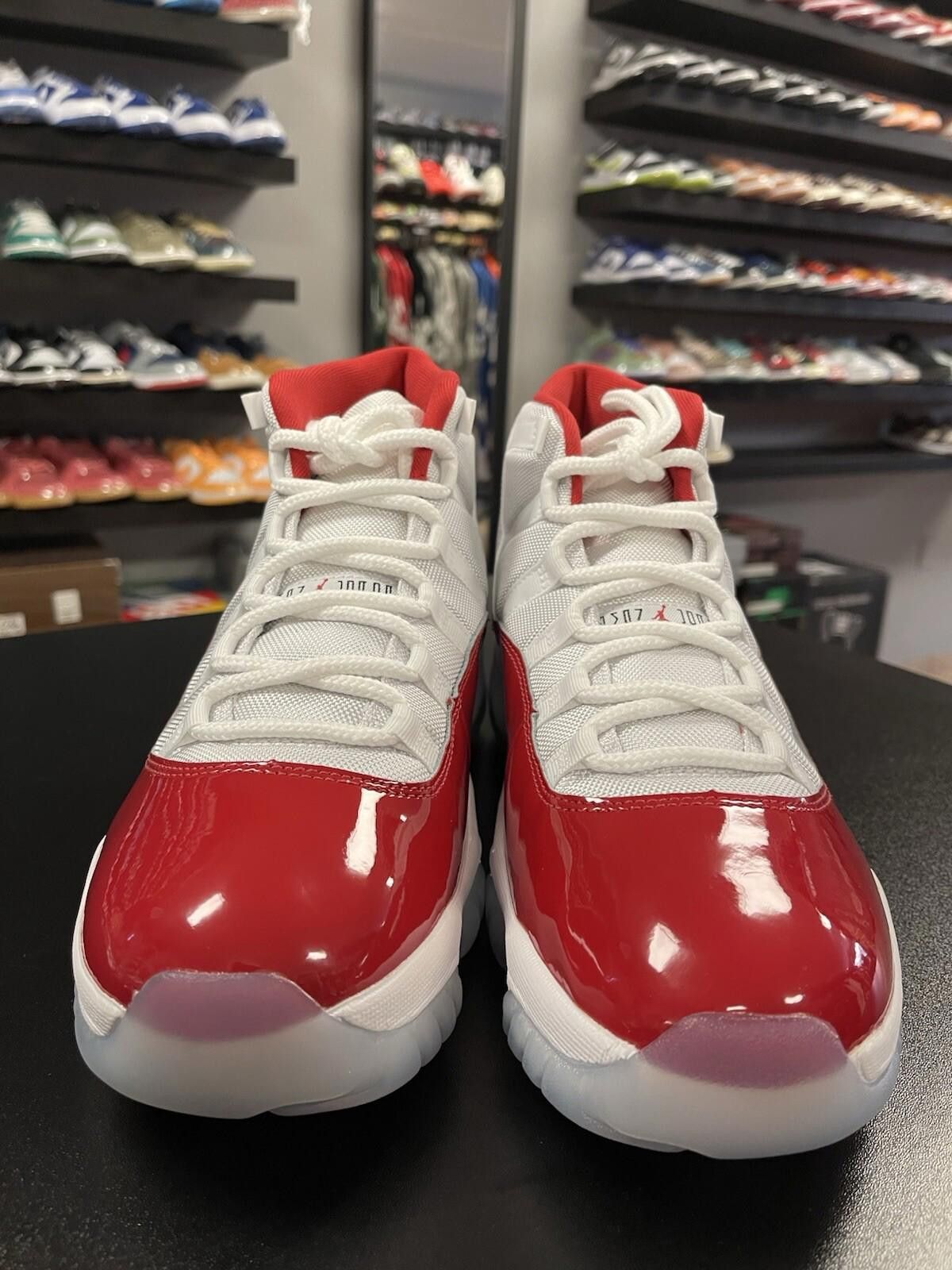 Jordan Brand Size 12 - Air Jordan 11 Cherry Retro Varsity Red White Size US 12 / EU 45 - 2 Thumbnail
