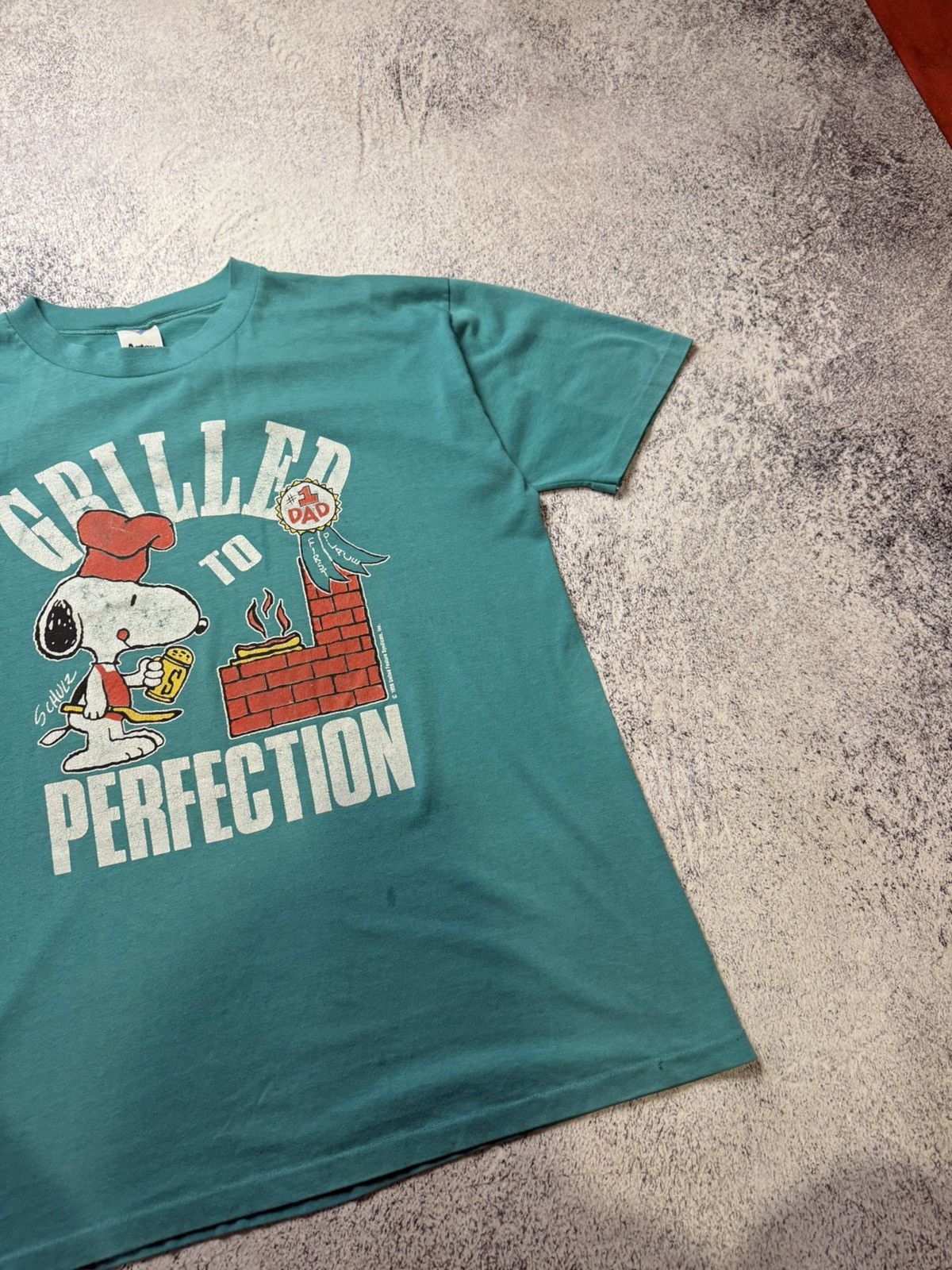 Vintage Vintage Snoopy shirt #1 Dad to perfection 80s Peanuts USA L Size US L / EU 52-54 / 3 - 10 Thumbnail