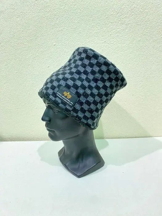 Alpha Industries Alpha Industries Plaid Tartan Neck Gaiter Beanie Hat Size ONE SIZE - 3 Thumbnail