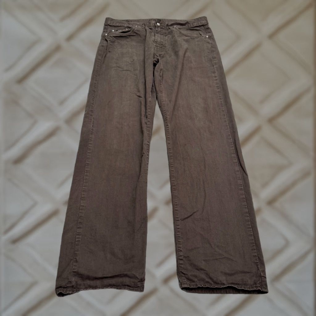 Hugo Boss HUGO BOSS Jeans Mens 36x34 Brown Cotton Denim Straight Leg Button Fly 5-Pocket Regular Size US 36 / EU 52 - 1 Thumbnail