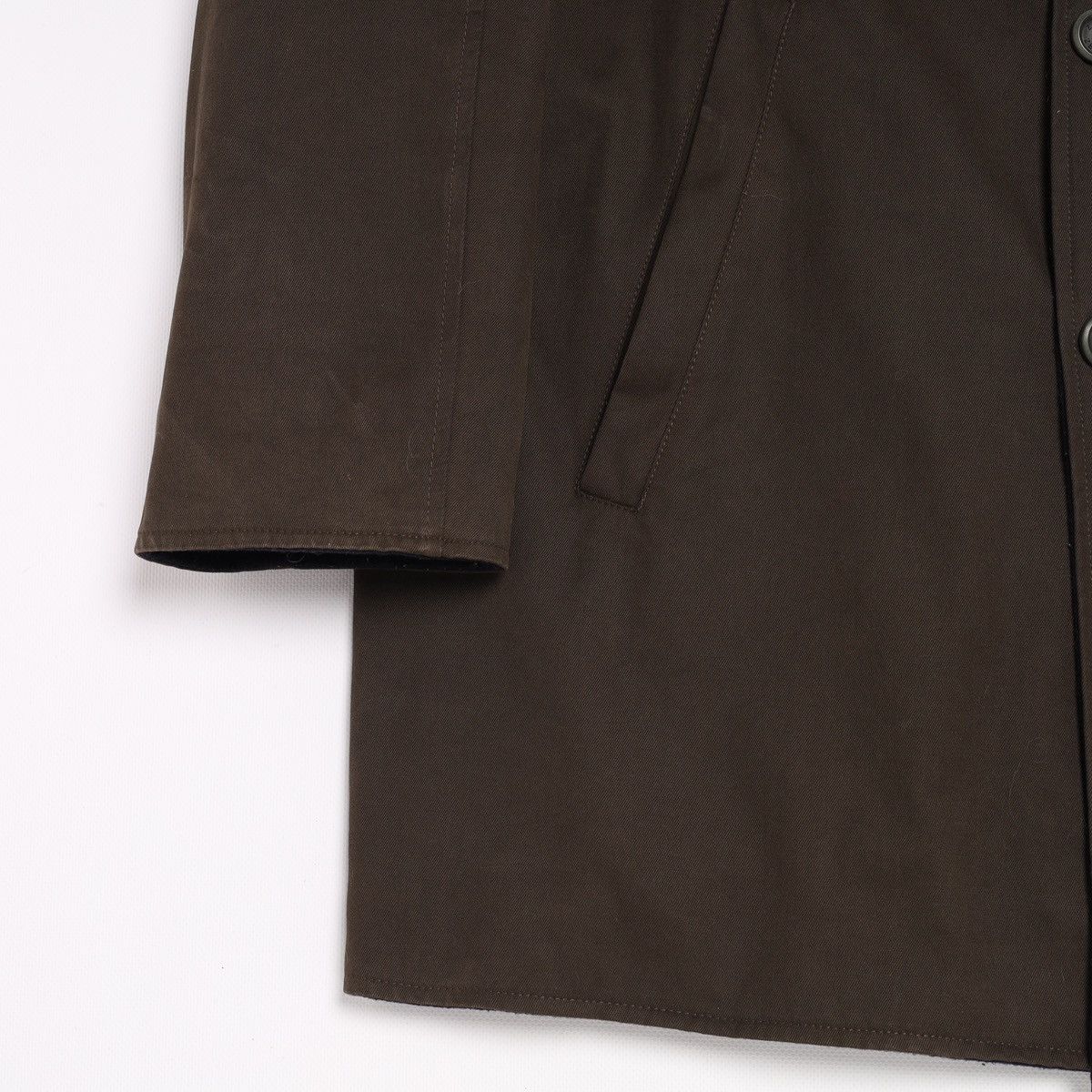 Ermenegildo Zegna Ermenegildo Zegna Reversible Wool Navy Cotton Brown Coat Size US M / EU 48-50 / 2 - 14 Thumbnail