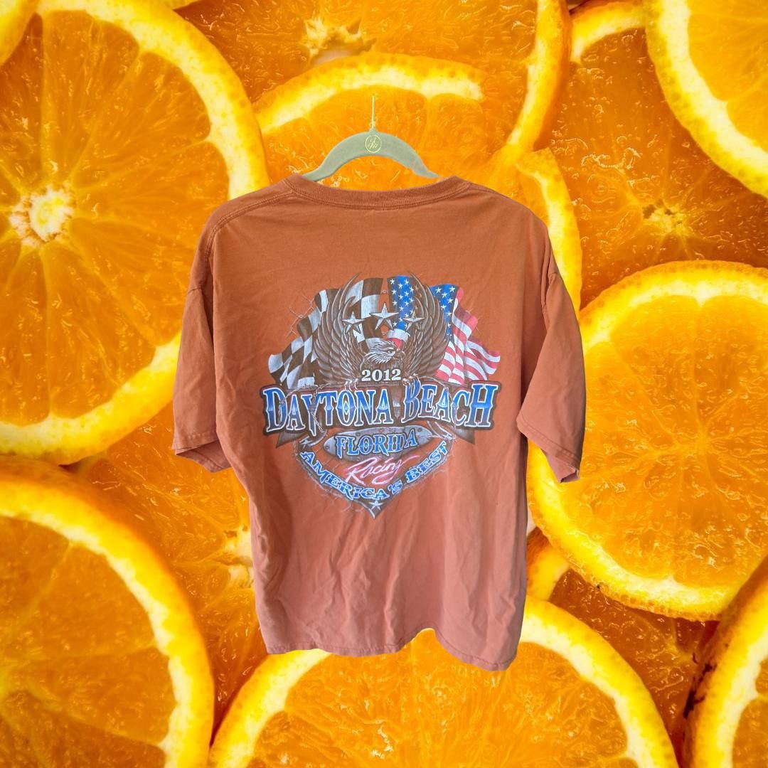 Gildan Vintage 2012 Daytona Beach Florida Racing Size XL Size US XL / EU 56 / 4 - 1 Thumbnail