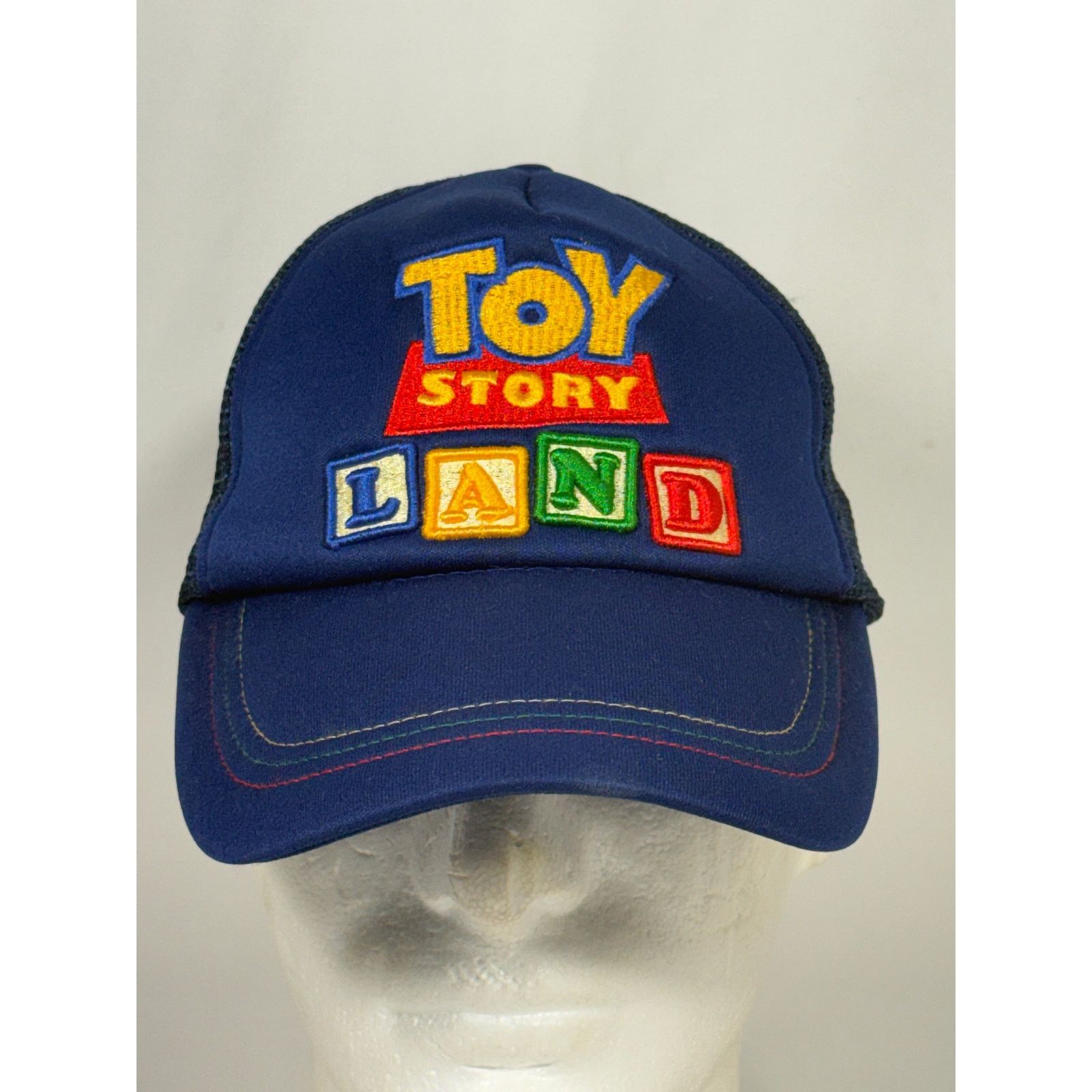 Disney Disney Toy Story Land Play Big Trucker Snapback Hat Blue/Red Size ONE SIZE - 1 Thumbnail