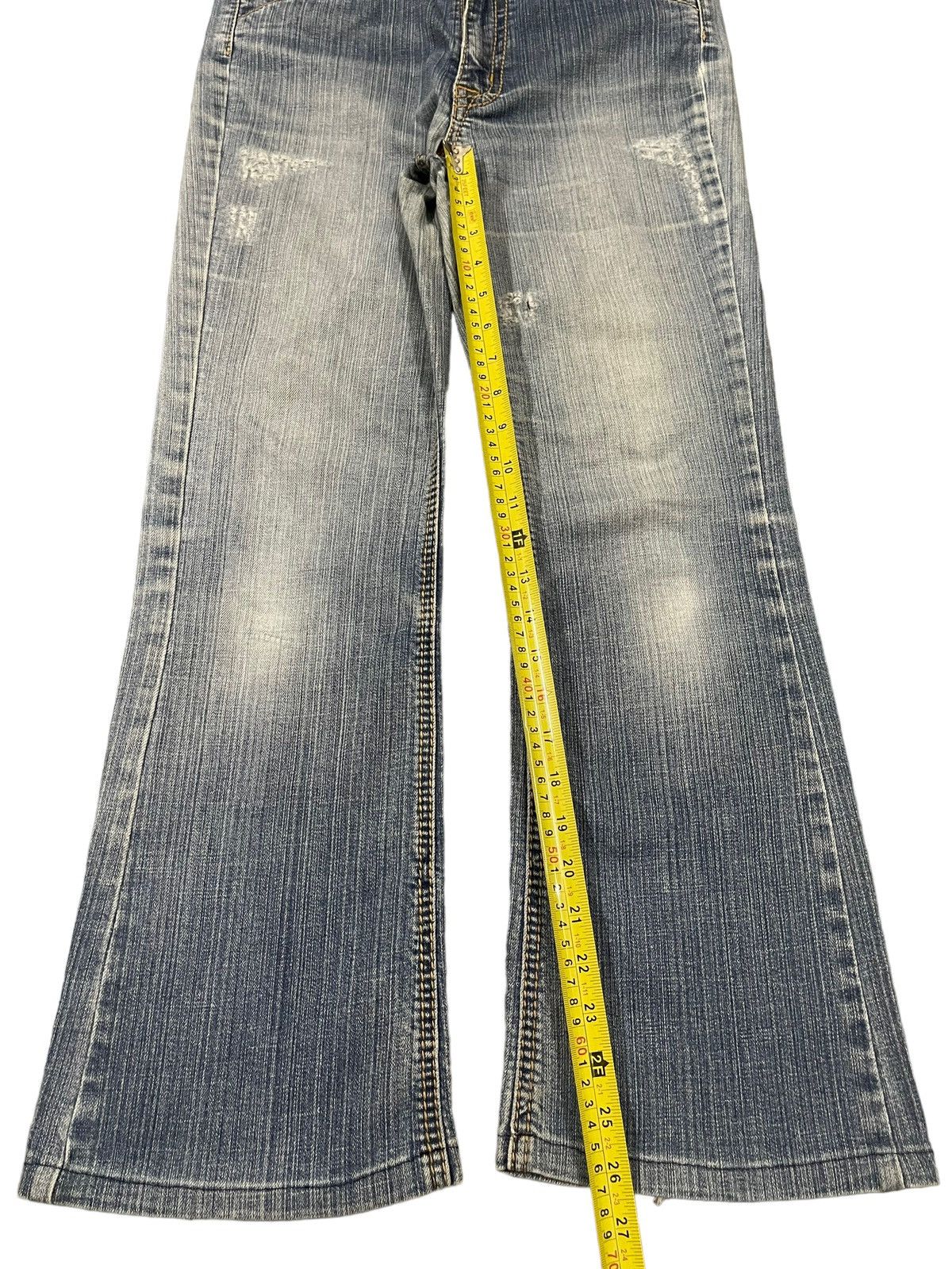 Hysteric Glamour Vintage Japanese Brand Blue Wash Style Bootcut Jeans Size US 28 / EU 44 - 11 Thumbnail