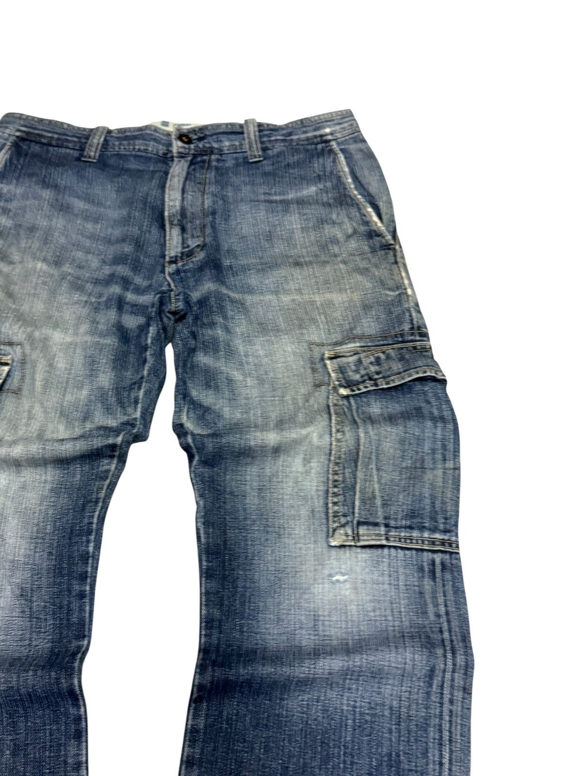 Gap Cargo GAP Multipocket Distressed Denim Pants Size US 33 - 5 Thumbnail