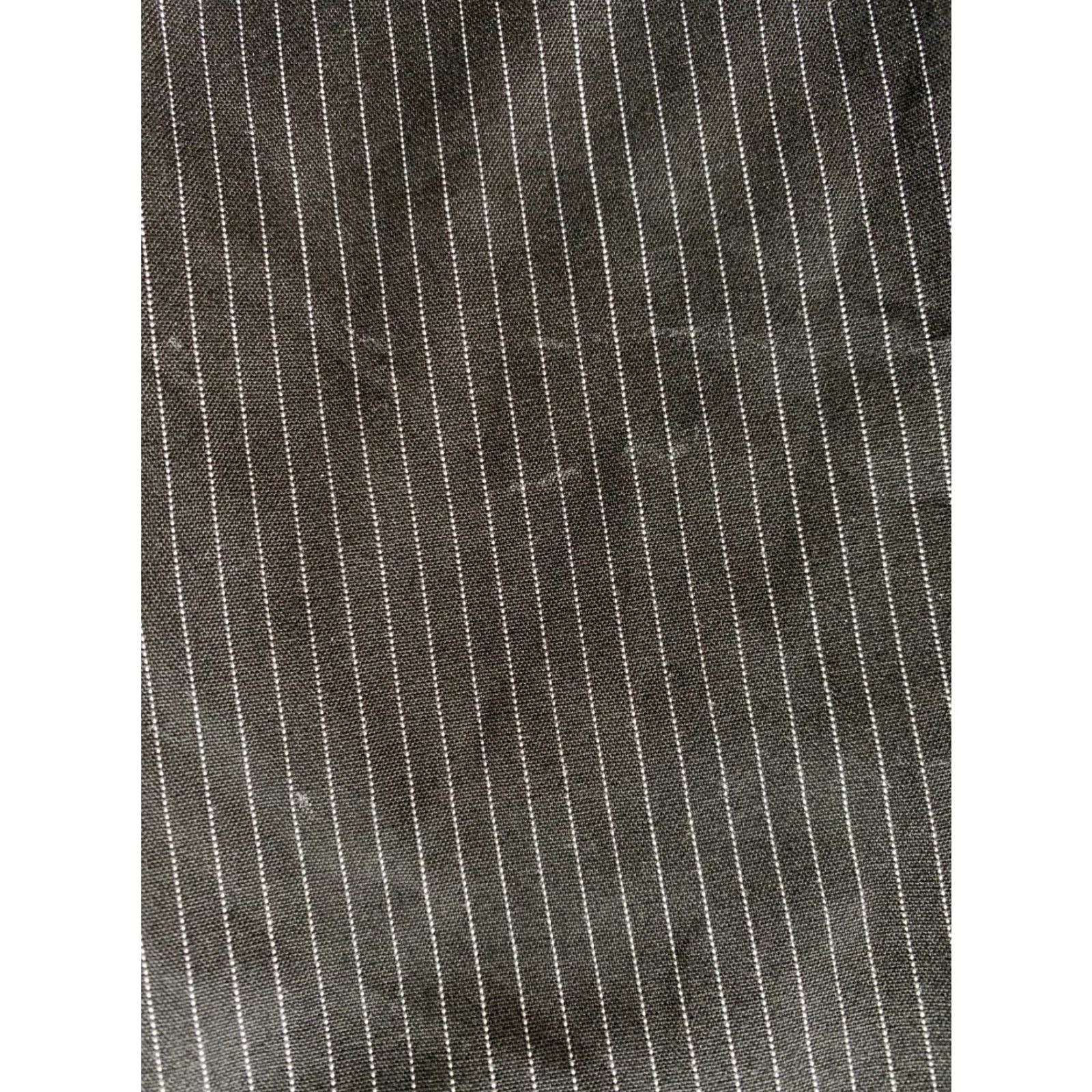 Vintage Copper Key Pants Womens Size 9 Black Pin Striped Wide Leg Dress Pants Casual Workwear Size 30" / US 8 / IT 44 - 2 Thumbnail