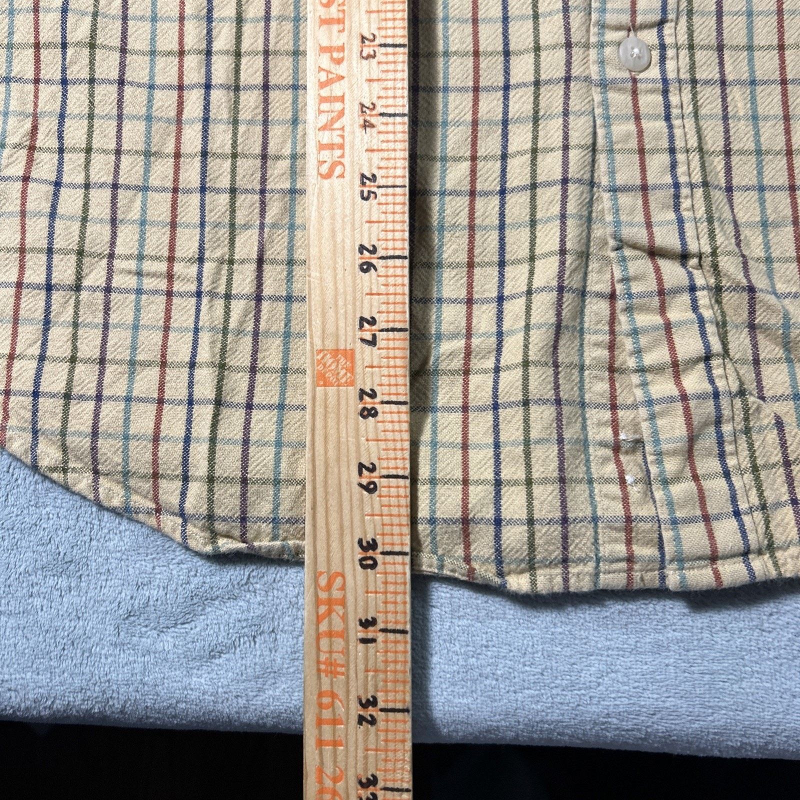 L.L. Bean LL Bean Thick Flannel Button Up Men Large Barn Rugby Match Size US L / EU 52-54 / 3 - 10 Thumbnail