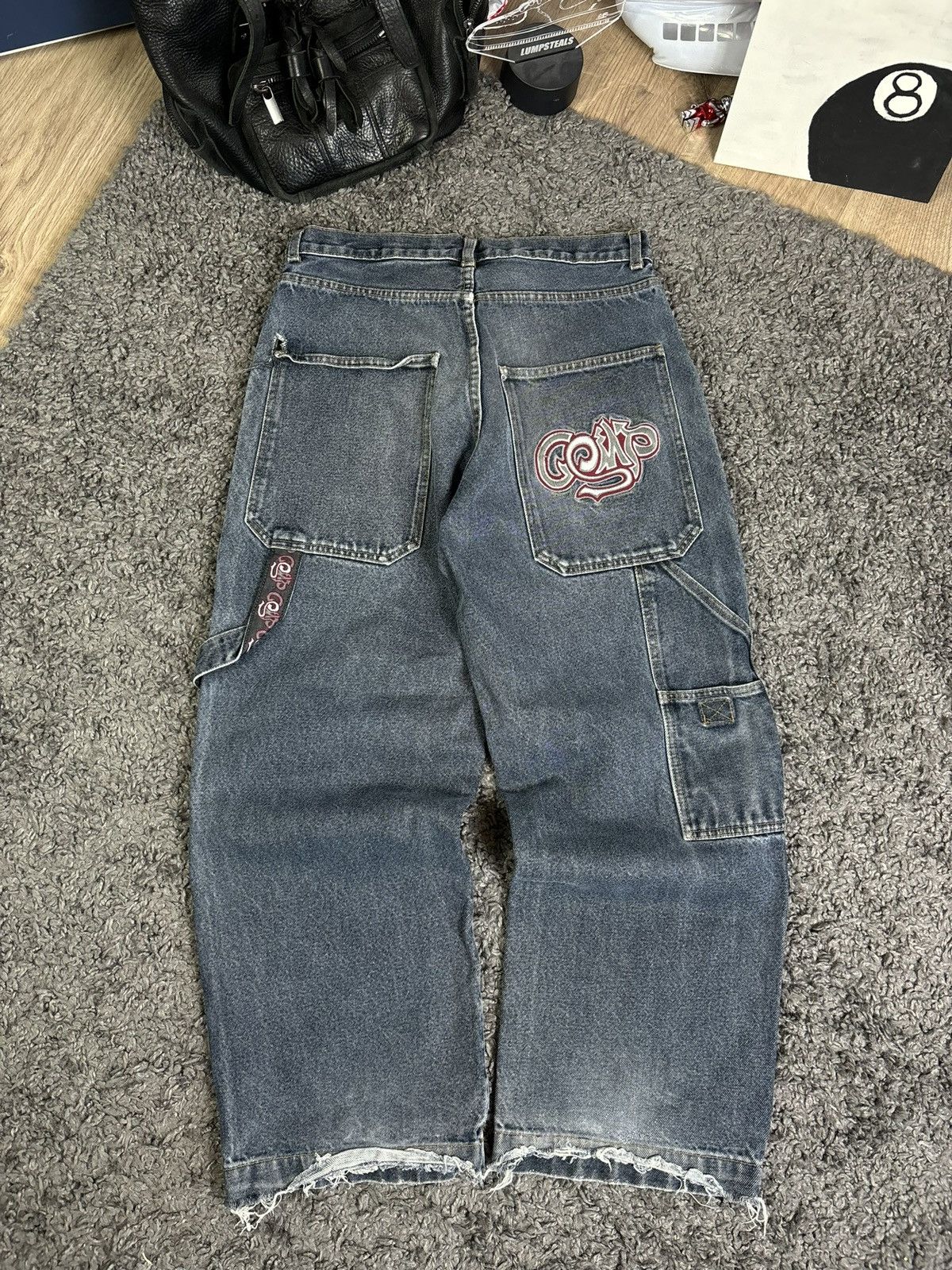 90s FUBU Style Vintage Rap/Hip Hop Multipocket Denim Jeans