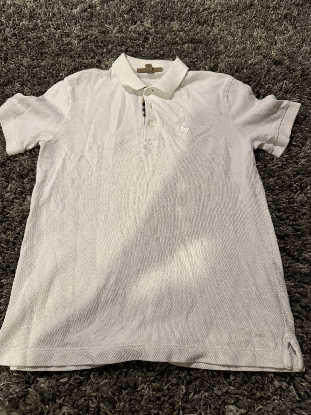 Burberry White Burberry Polo Size US S / EU 44-46 / 1 - 1 Thumbnail