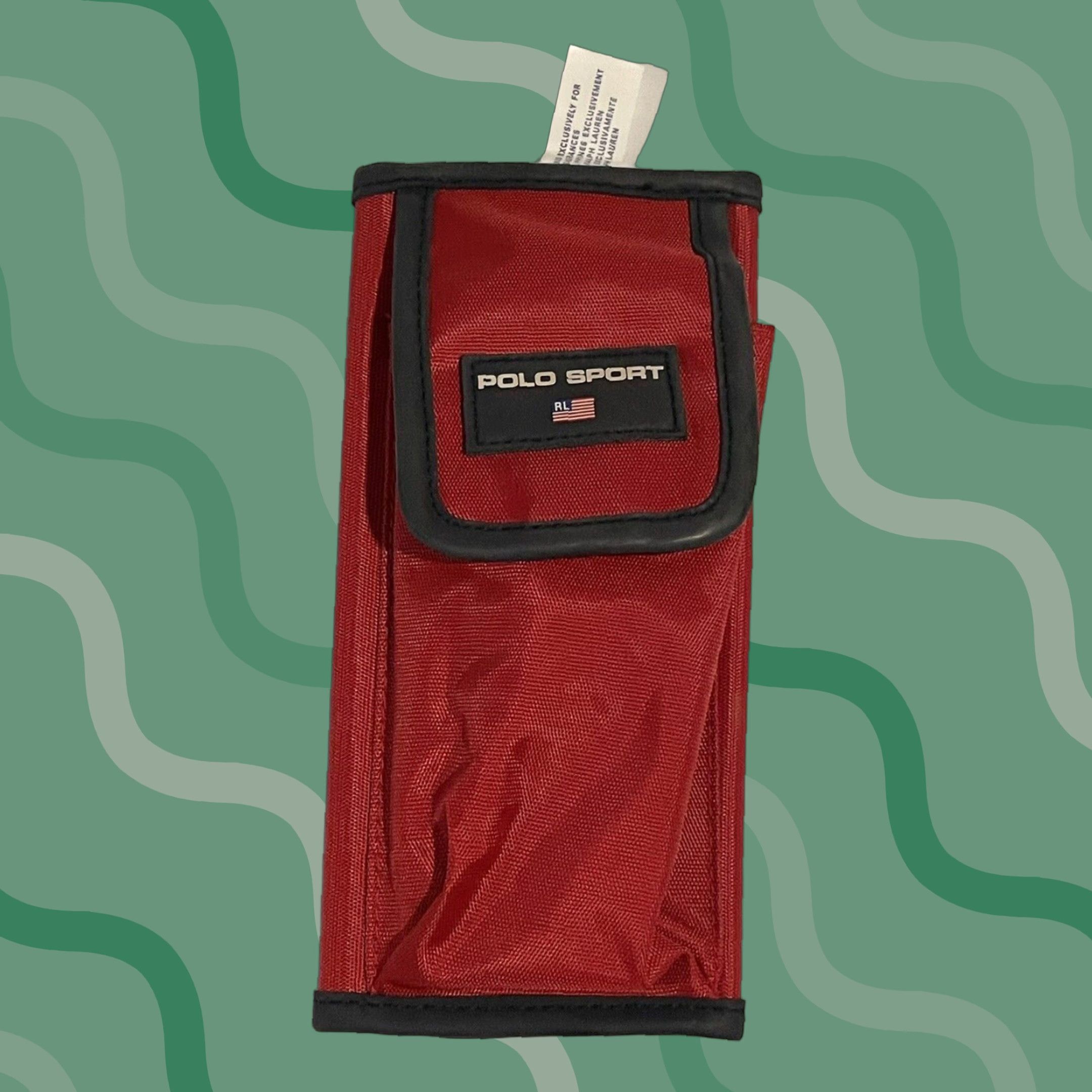 Vintage VINTAGE Polo Sport Wallet Women 90s Red Zip-Around Ralph Lauren Credit Card Folding Trifold Rare Size ONE SIZE - 1 Thumbnail
