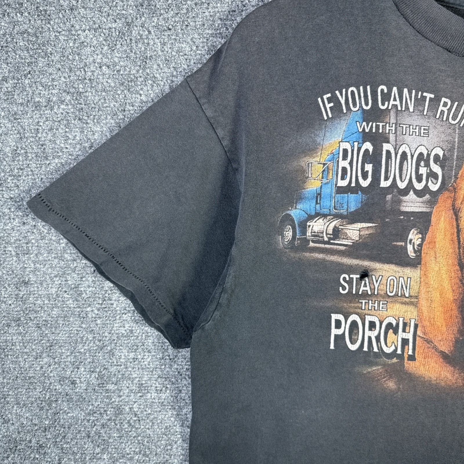 Harley Davidson Vintage Harley Davidson Shirt XL 80s 3D Emblem Cant Run Dogs Size US XL / EU 56 / 4 - 4 Thumbnail