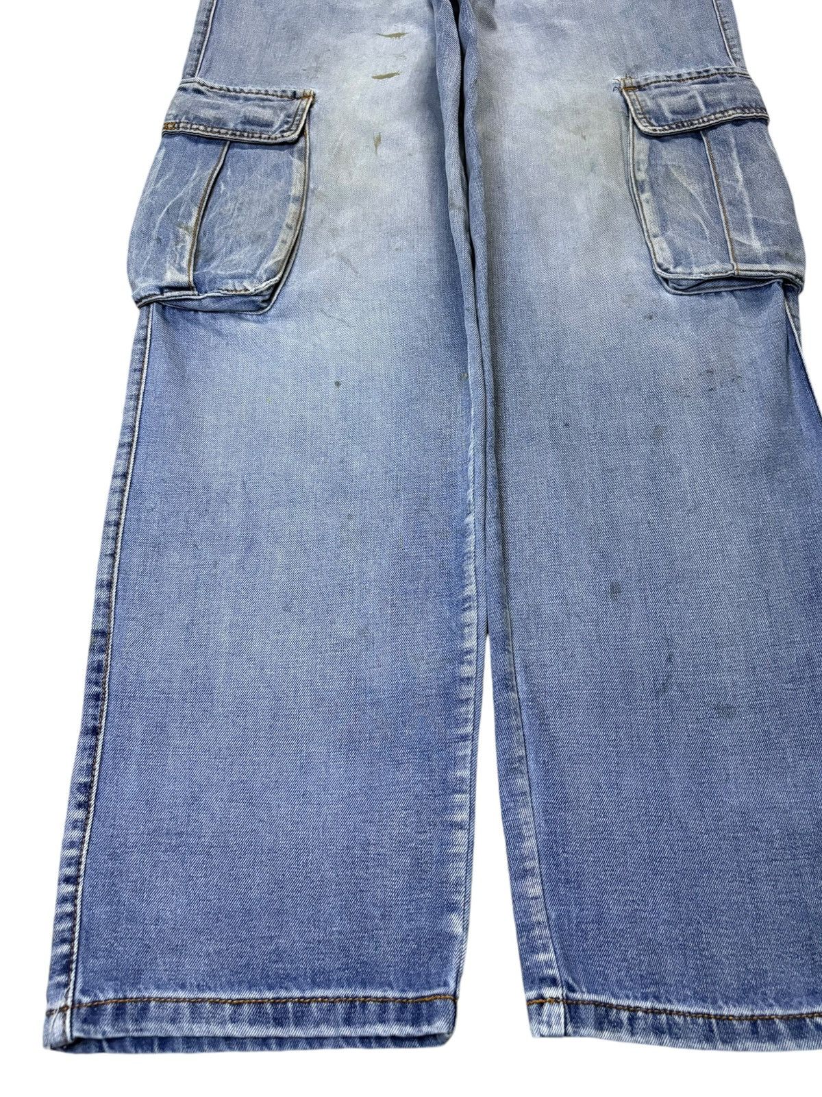 Japanese Brand Vintage Japanese Brand Mud Wash Loose Cargo Jeans Size US 32 / EU 48 - 6 Thumbnail