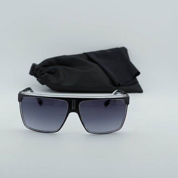 CARRERA 22/N 080S 9O Sunglasses Black/White Shield Frame