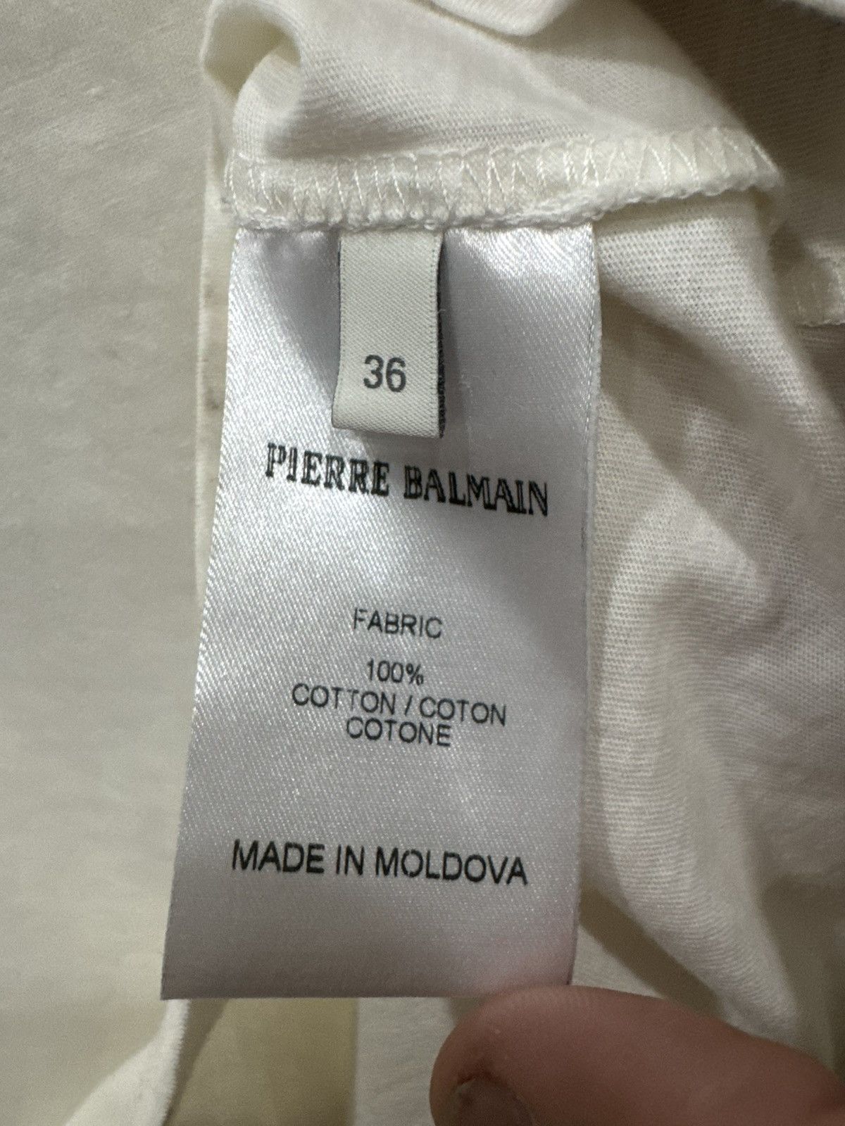 Pierre Balmain Pierre Balmain T-Shirt White Size 36 Size XS / US 0-2 / IT 36-38 - 8 Thumbnail