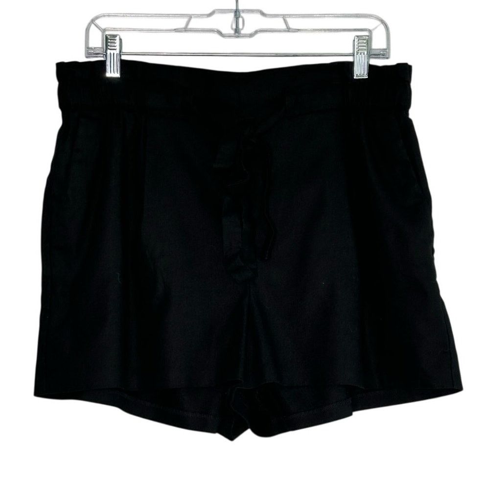 Express Express black high rise belted pleated shorts size large Size 34" / US 12 / IT 48 - 6 Thumbnail