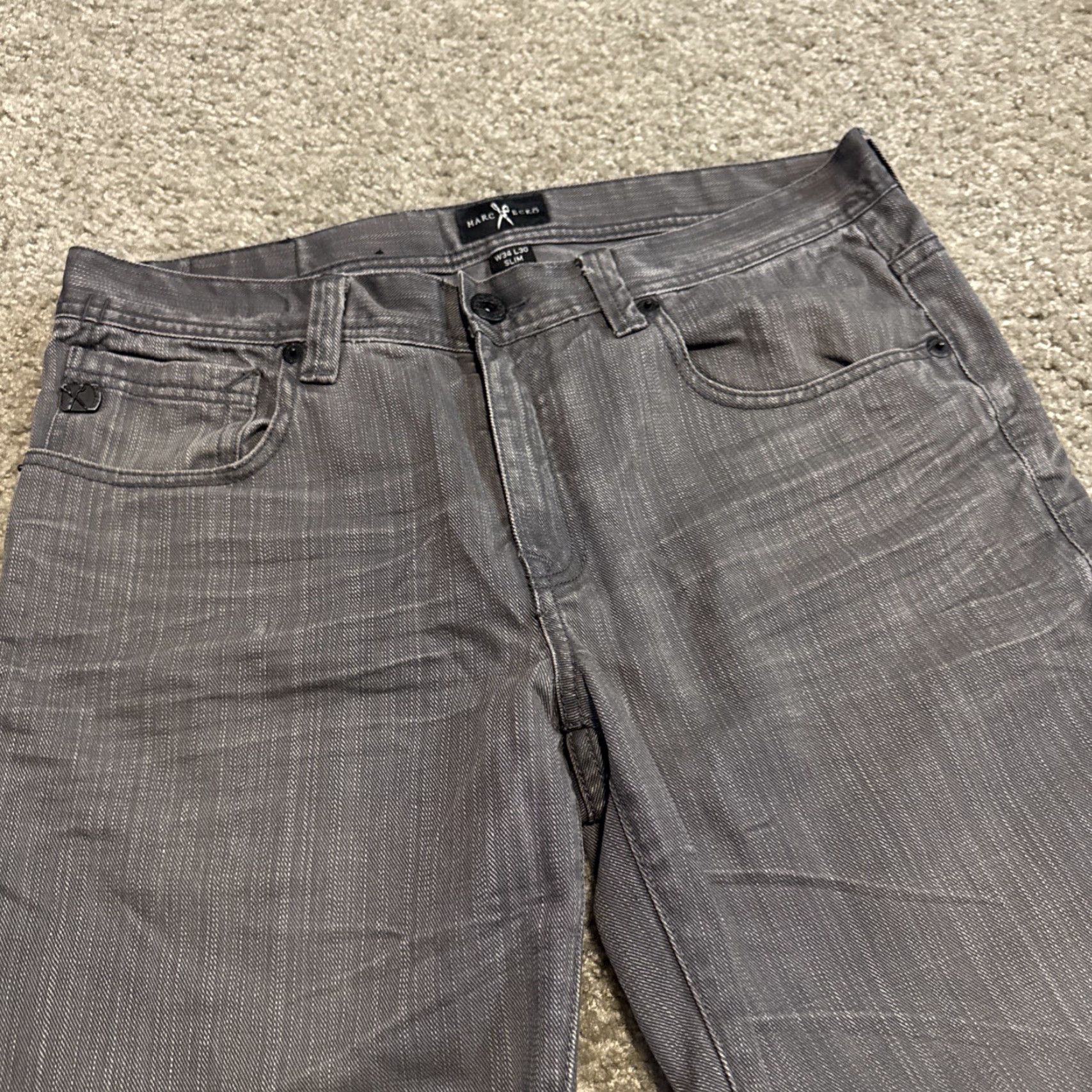 Ecko Unltd. VINTAGE Mark Ecko Cut & Sew Denims Jeans Slim Skinny 34x30 Gray Men Size US 34 / EU 50 - 4 Thumbnail