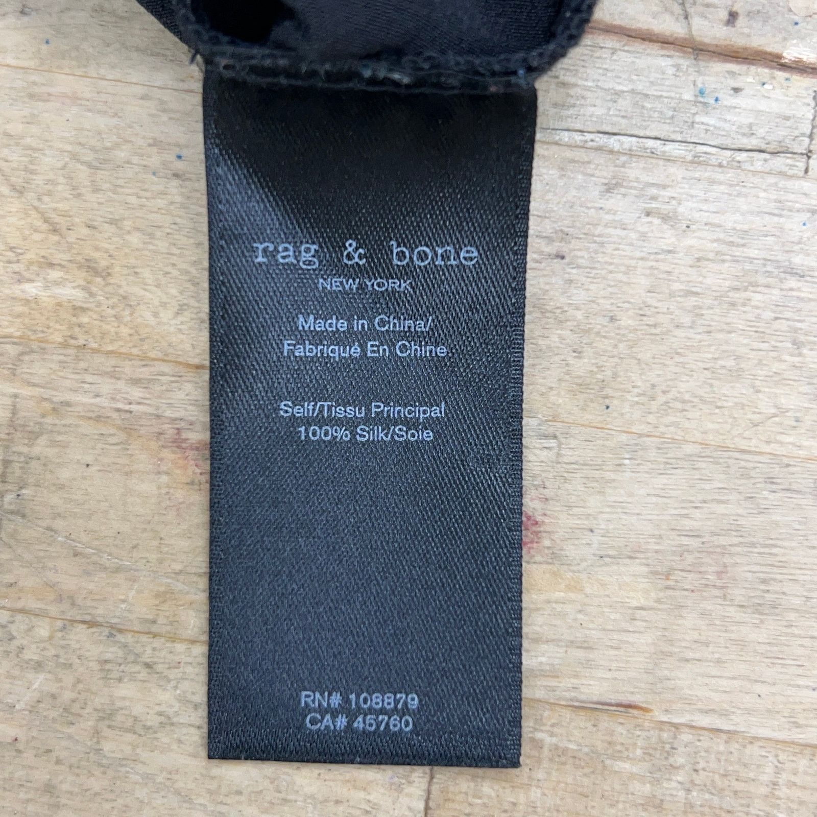 Rag & Bone Rag & Bone Size XS Wrap Top Long Sleeve V Neck Silk Black Size XS / US 0-2 / IT 36-38 - 13 Thumbnail
