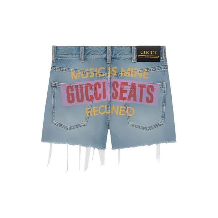 Gucci Gucci 100 Special Series Denim Shorts for Women-2507 Size 26" / US 2 / IT 38 - 8 Thumbnail