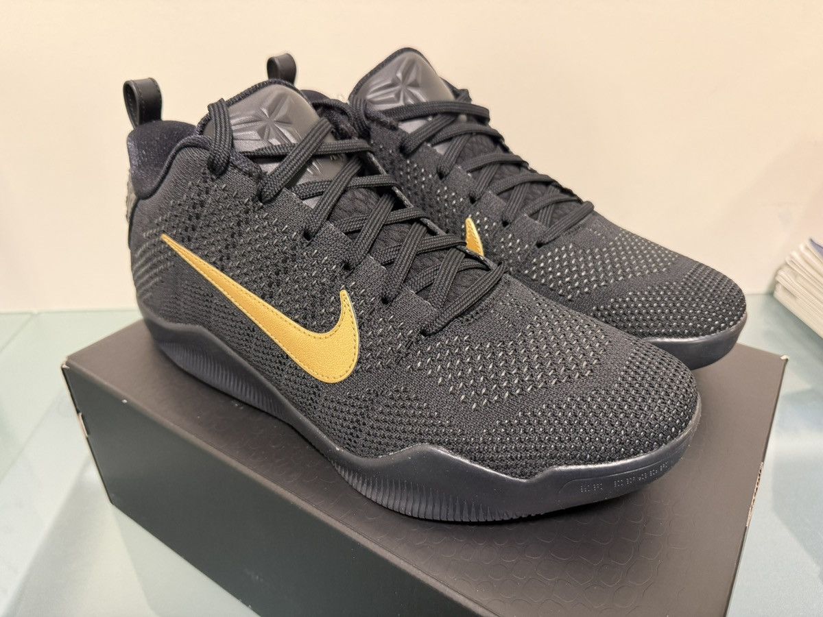 Nike Nike Kobe 11 Elite Low Protro Fade to Black Metallic Gold 11 Size US 11 / EU 44 - 4 Thumbnail