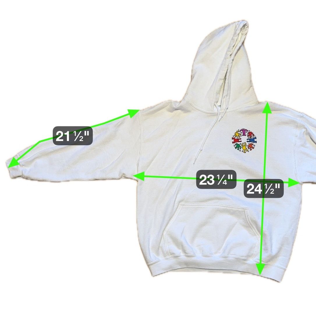 Keith Haring Keith Haring Hoodie Dancing Figures Graphic Art Large Size US L / EU 52-54 / 3 - 10 Thumbnail