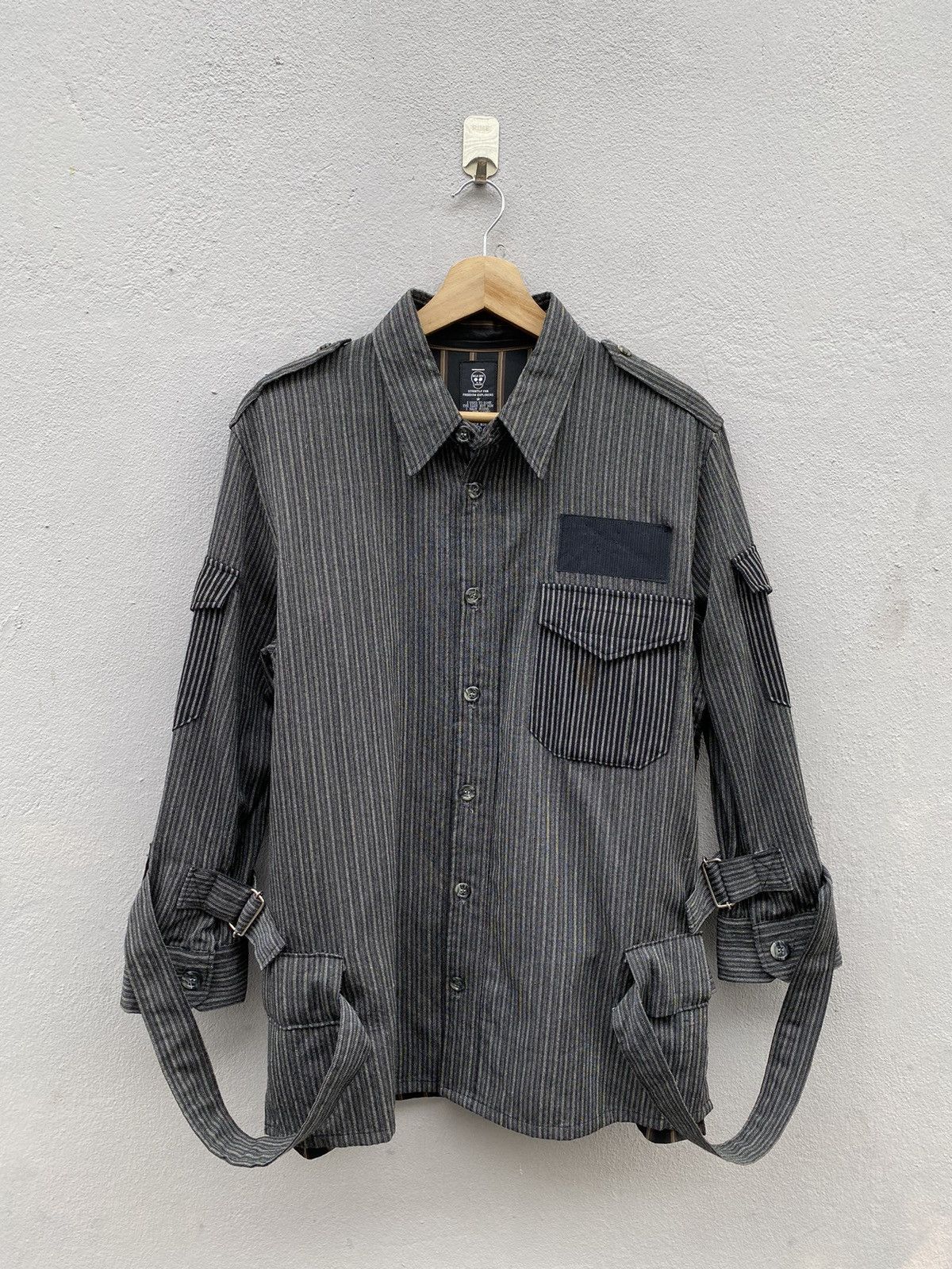 Japanese Brand × Seditionaries × Vintage Vintage 90s MILKBOY Bondage Hybrid Seditionaries/Punk Shirt Size US M / EU 48-50 / 2 - 4 Thumbnail