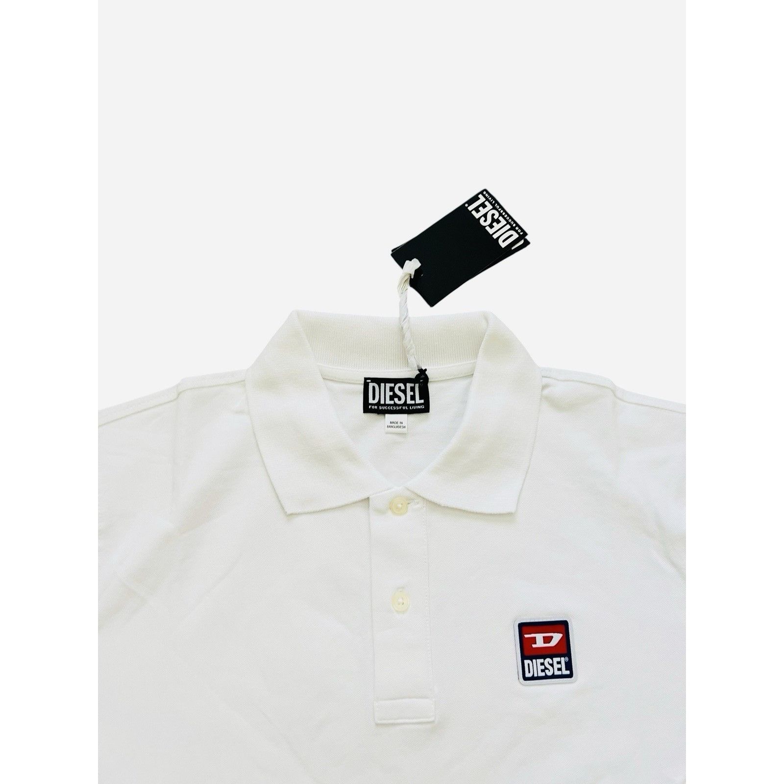 Diesel Diesel T-Smith Mens Polo Shirt $105 White Size L Size US L / EU 52-54 / 3 - 2 Thumbnail