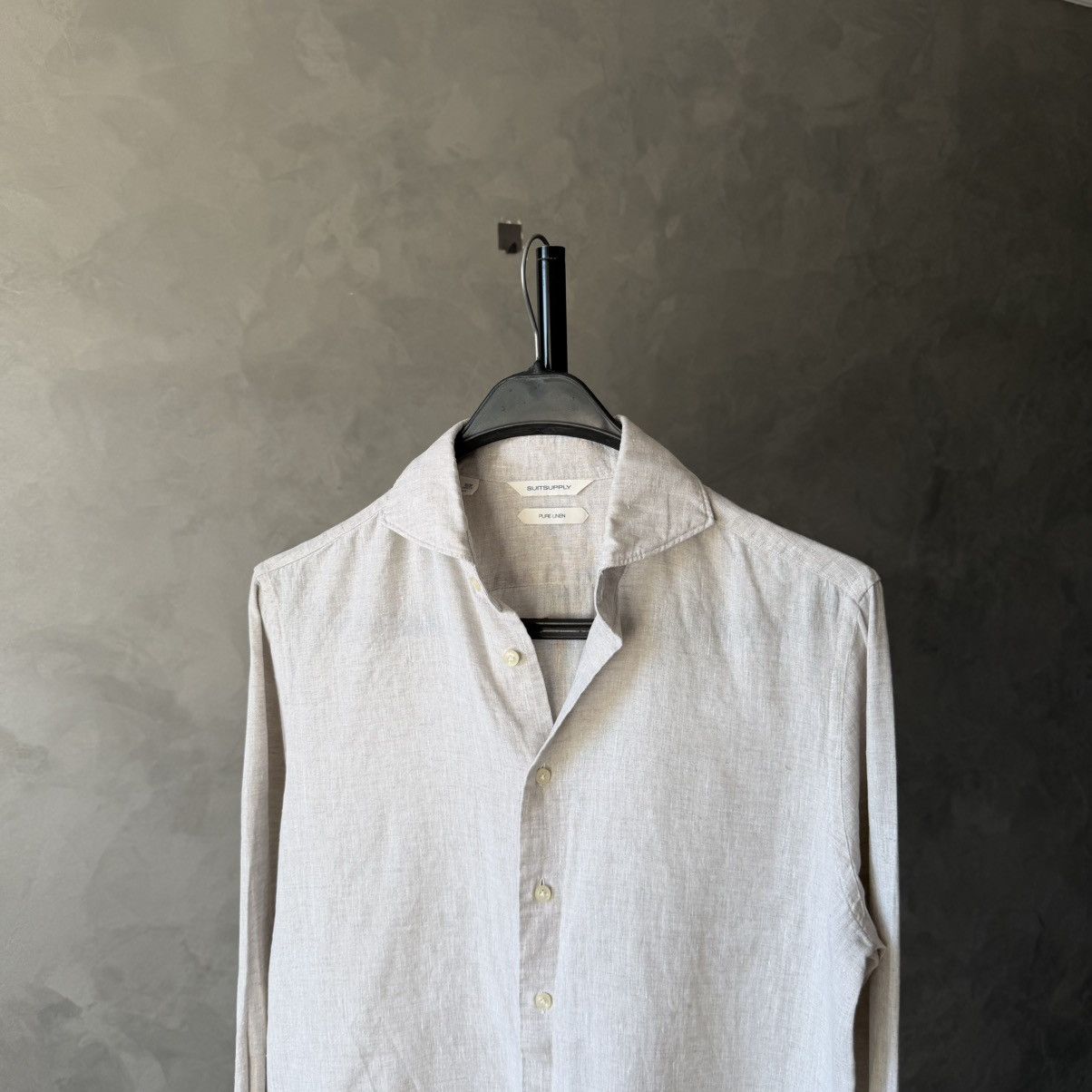 Suitsupply Pure Linen Slim Fit Oldmoney Shirt