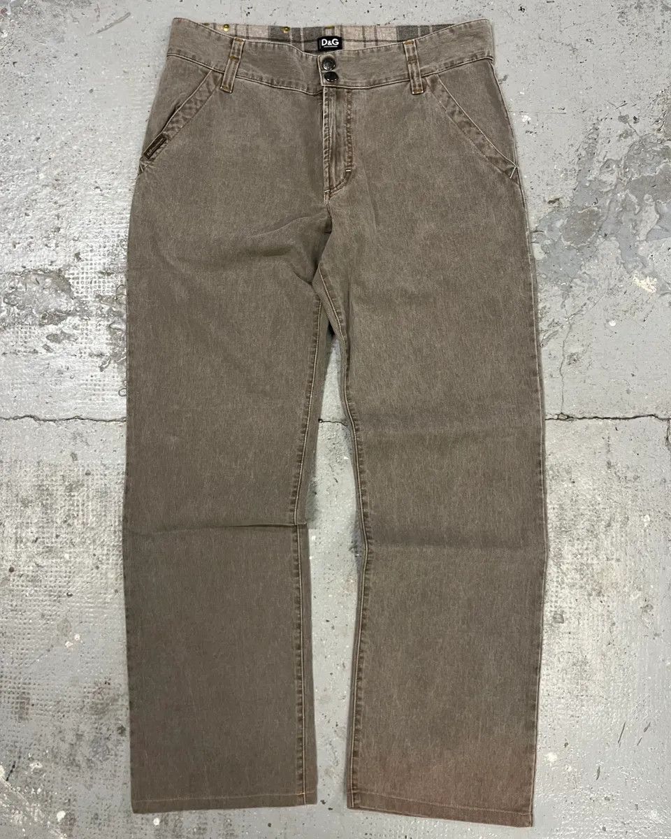 Dolce & Gabbana AW2003 Dolce & Gabbana Grey Cargo Straight Cozy Pants Size US 33 - 1 Thumbnail