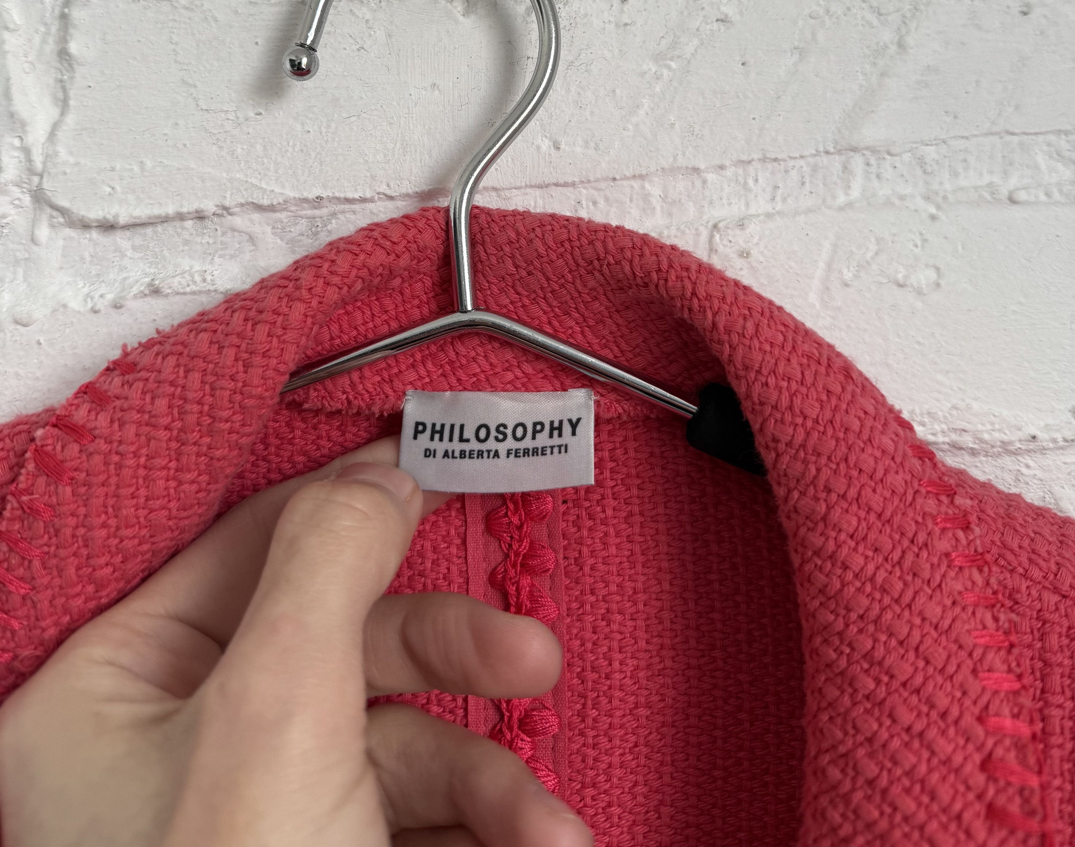 Philosophy di Lorenzo Serafini Philosophy di Alberta Ferretti textured Blazer Jacket Size M / US 6-8 / IT 42-44 - 3 Thumbnail