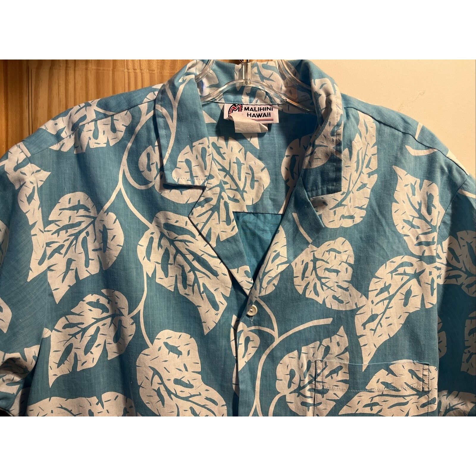 Other Malihini VTG Men’s L Blue Floral Cotton Blend Hawaiian Shirt Size US L / EU 52-54 / 3 - 4 Thumbnail
