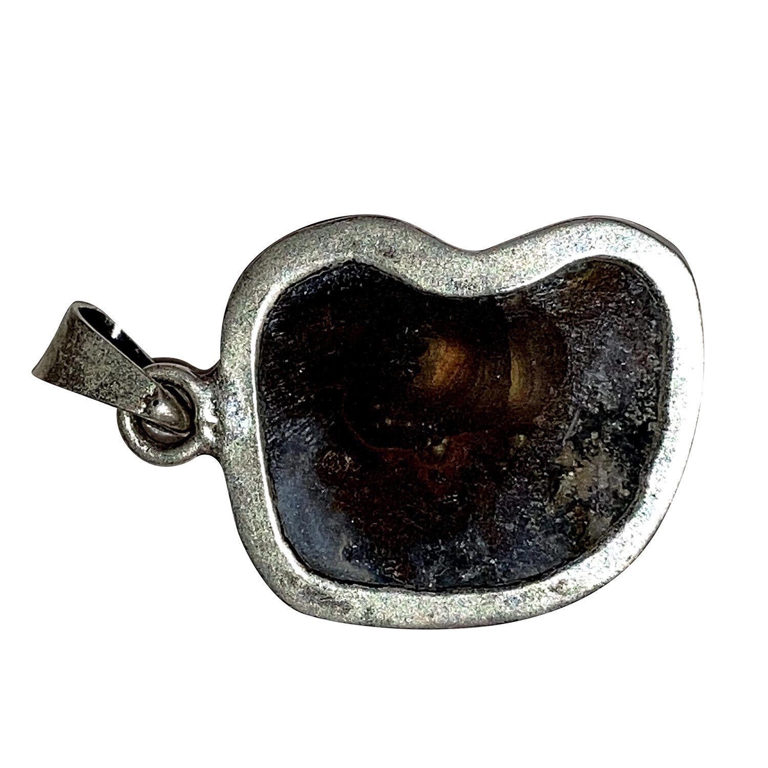 Handmade Mexican Sterling Silver Hand Made Fire Agate Pendant Size ONE SIZE - 4 Thumbnail