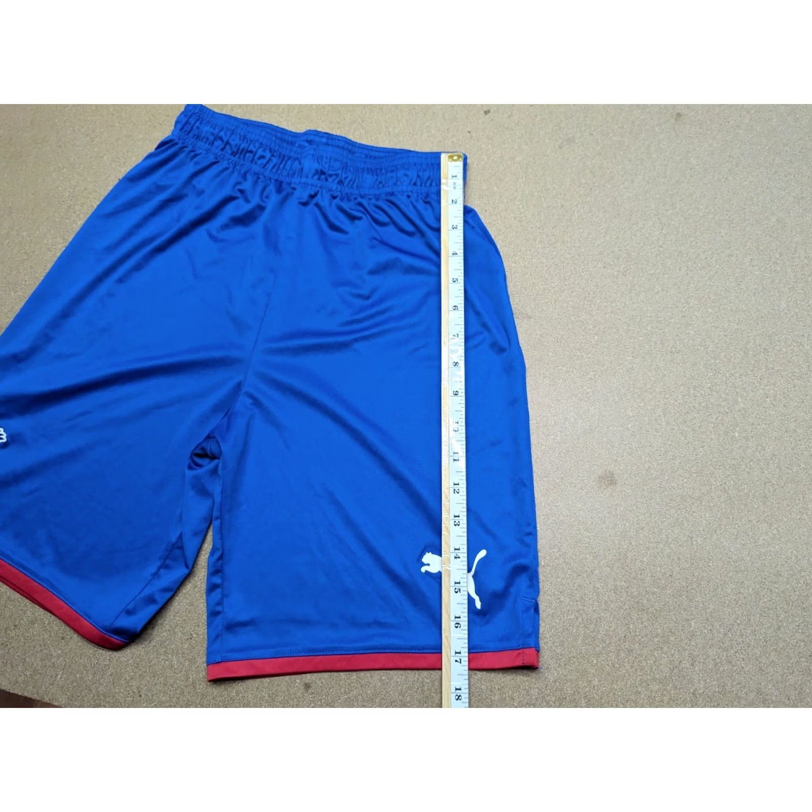Puma PUMA Crystal Palace Football Shorts Mens S Blue 2019 Training Drawstring Athletic Quick Dry/Nylon Polyester - Vintage Size US 29 - 4 Thumbnail