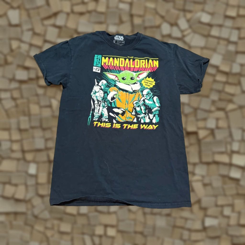 Star Wars Star Wars Shirt Men's Medium Black MANDALORIAN This is the Way Graphic T-Shirt Size US M / EU 48-50 / 2 - 1 Thumbnail