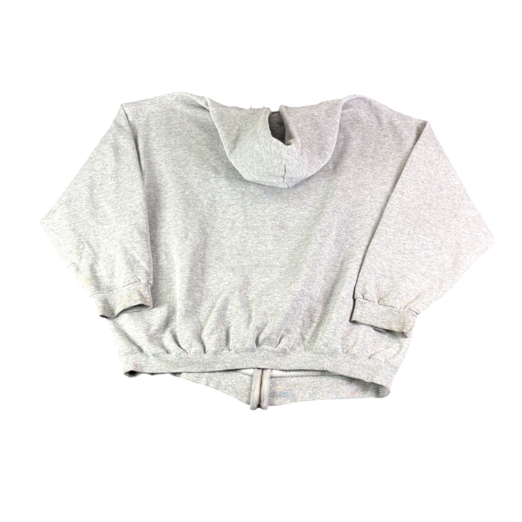 Vintage VINTAGE Discus Athletic Full Zip Hoodie Sweatshirt Mens XL Grey 90s Hooded Zip Pockets Cotton Fleece Basketball Logo Size US XL / EU 56 / 4 - 2 Thumbnail
