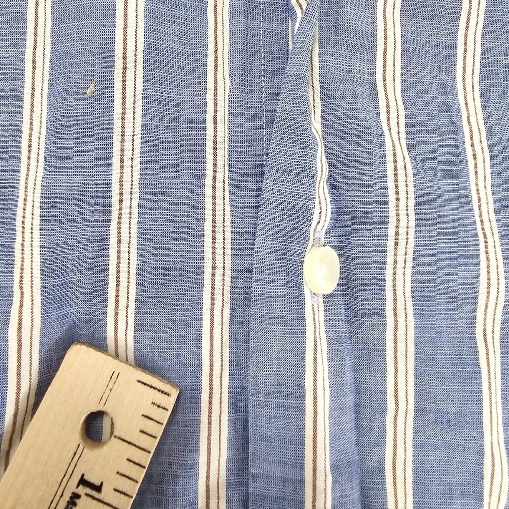Joseph Abboud Joseph Abboud Shirt Mens M Blue Chambray Cotton Button Up Long Sleeve Shirt Size US M / EU 48-50 / 2 - 4 Thumbnail