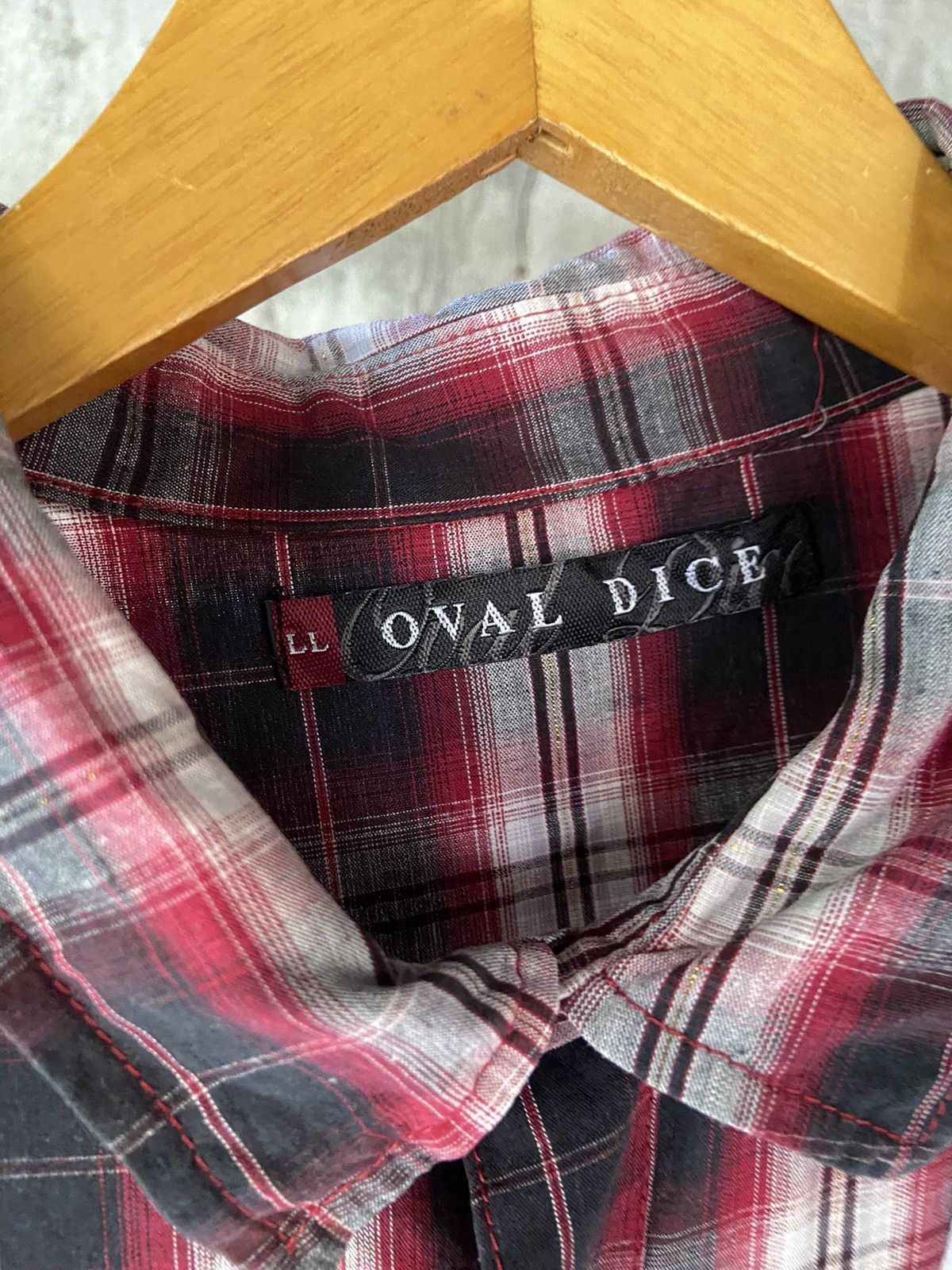 Beauty Beast × Hysteric Glamour × Japanese Brand DOUBLE LAYER OVAL DICE BUTTON SHIRT ZIP STYLE Size US L / EU 52-54 / 3 - 10 Thumbnail
