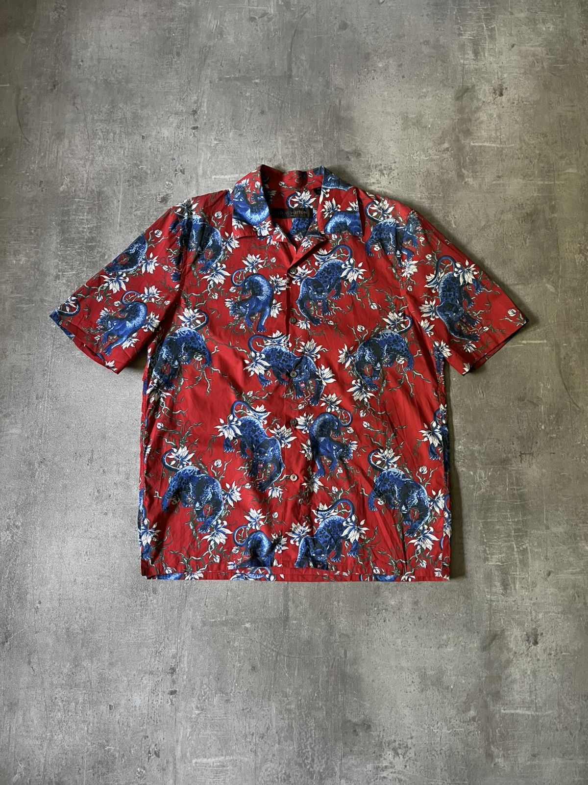 Louis Vuitton S/S 16 Panther shirt by Kim Jones