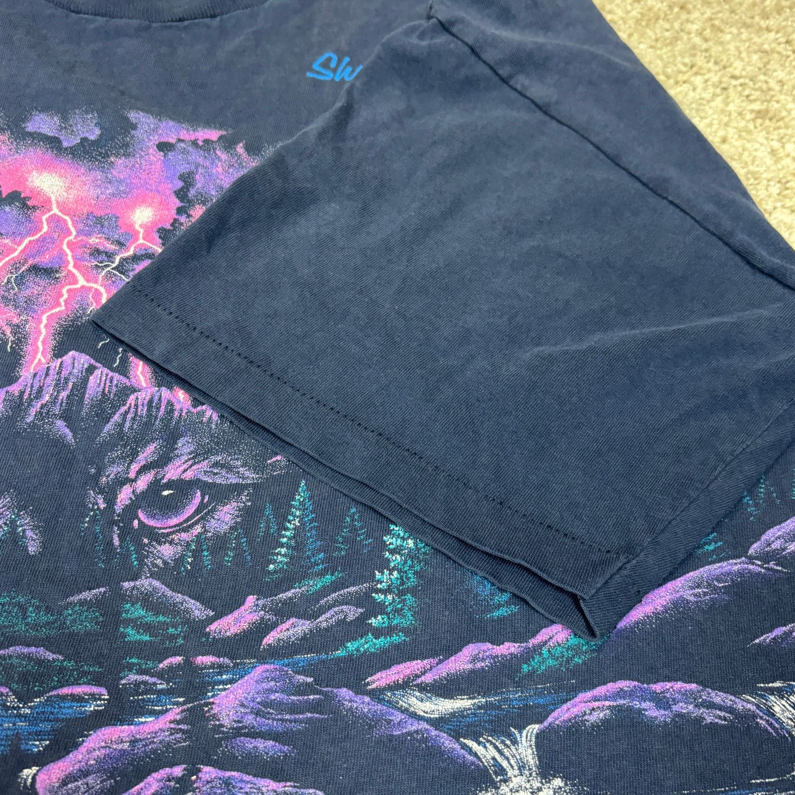 Vintage Vintage 90s Shoshone Falls Idaho Wolf Lighting AOP Shirt XL Size US XL / EU 56 / 4 - 8 Thumbnail
