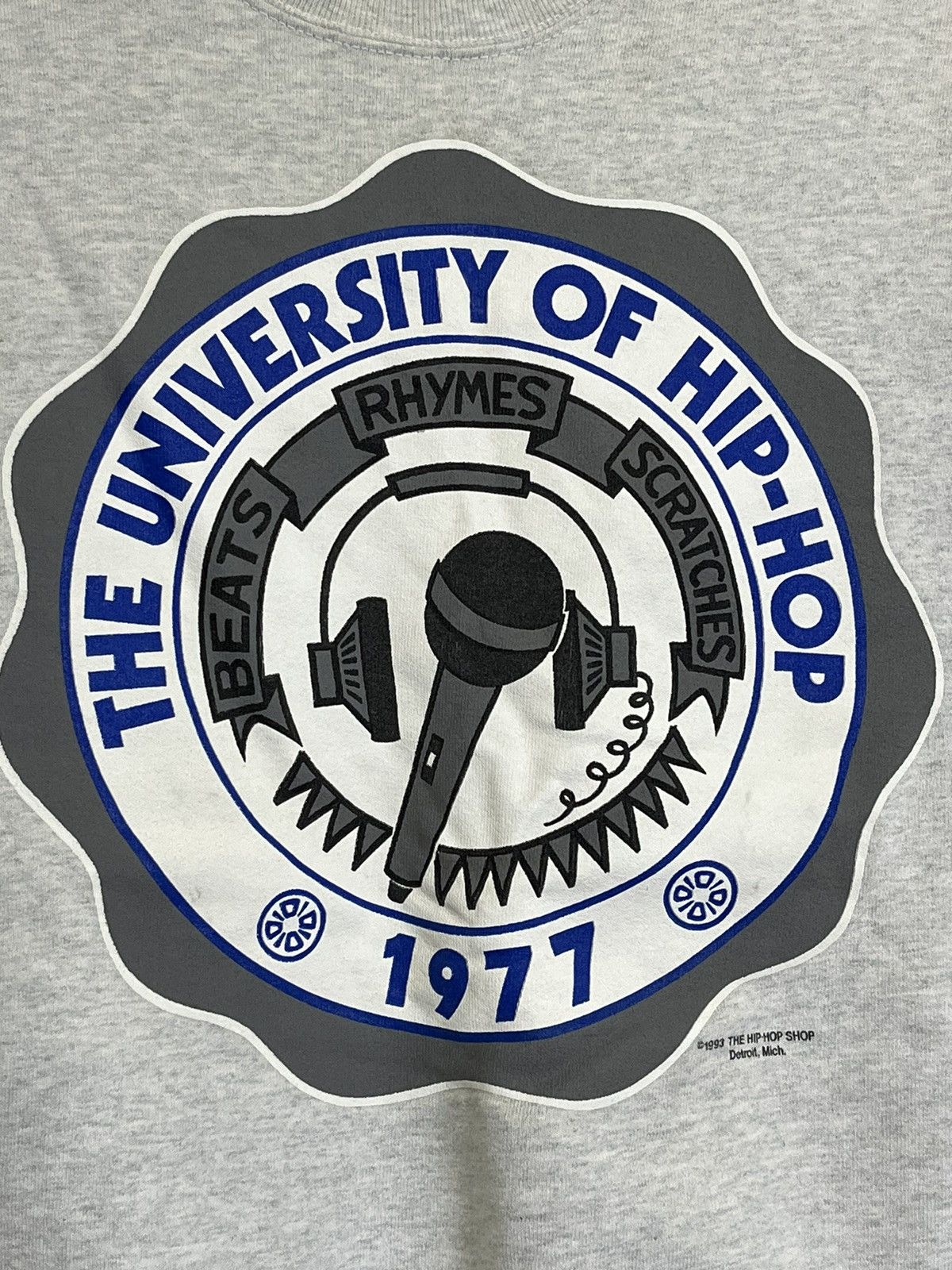 Rap Tees VINTAGE 90s THE HIP HOP SHOP by MAURICE MALONE SWEATSHIRT Size US L / EU 52-54 / 3 - 4 Thumbnail