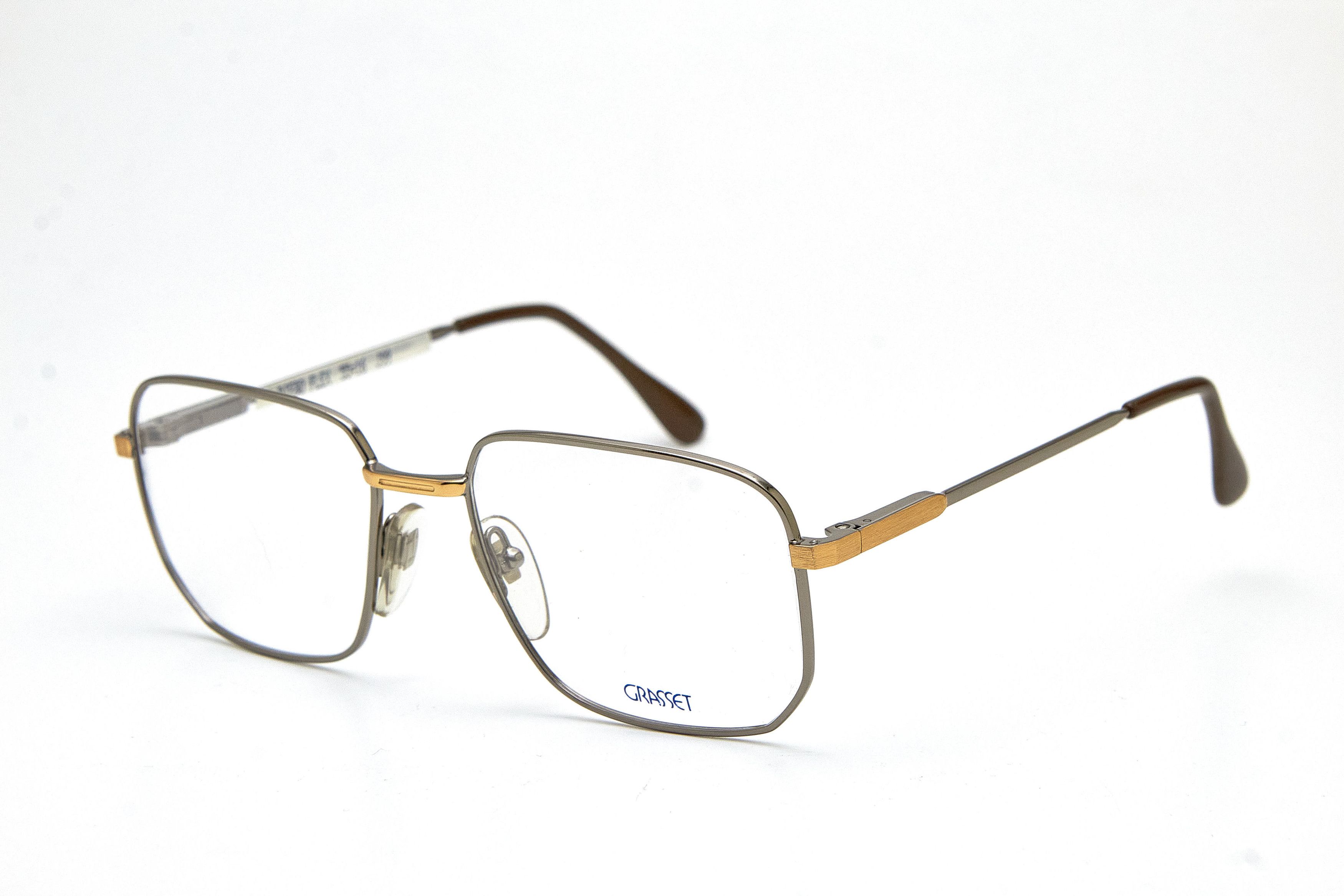 Old Money GRASSET Gold&Silver Rectangular Quiet Lux Specs