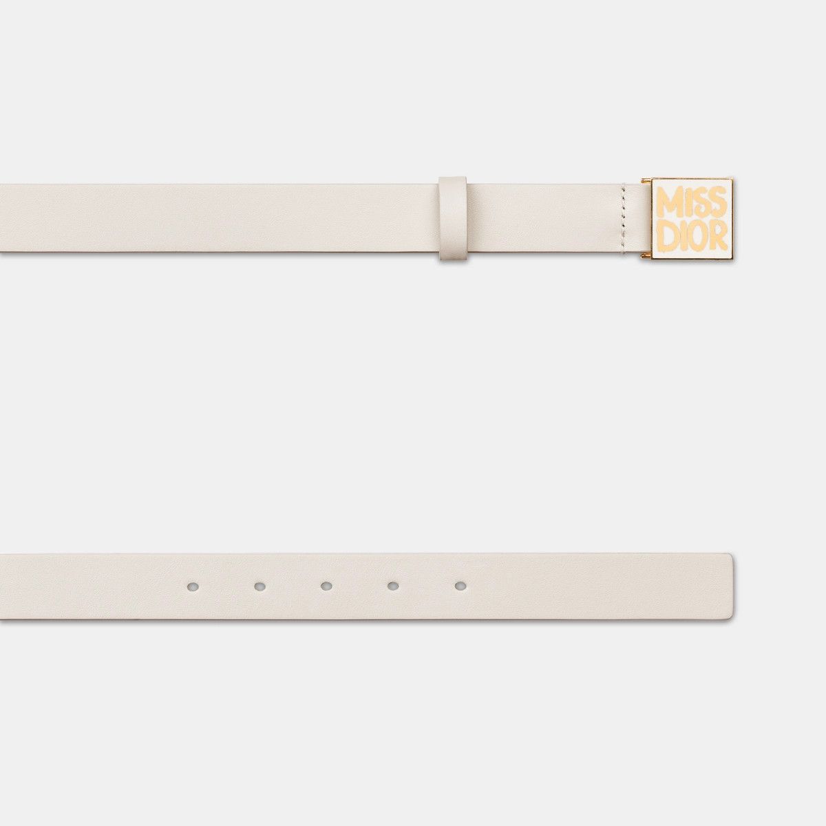 Dior o1bcso1str0126 Size:OS/Miss Dior Graffiti Belt in White Size ONE SIZE - 3 Thumbnail