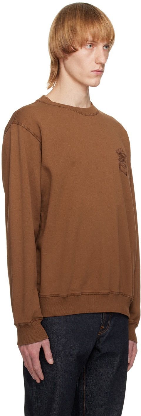 Nudie Jeans Lasse Dance Dance Dance Stone Washed Crewneck Sweatshirt Size US XL / EU 56 / 4 - 7 Thumbnail